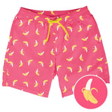 Pink Banana Peel Stretch Swim Trunks - 7.5" Inseam