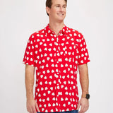 Men's Heartbeat Button Down Shirt
