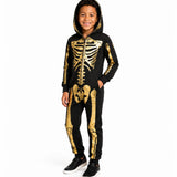 Boy's Gold Skeleton Costume