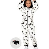 Girl's Beary Christmas Jumpsuit