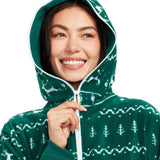 Women's Green Fair Isle Jumpsuit