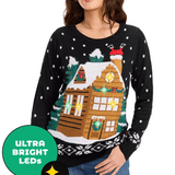 Women's Light Show Light Up Ugly Christmas Sweater