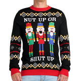 Men's Nut Up or Shut Up Ugly Christmas Sweater