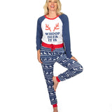 Women's Whoop Deer It Is Crew Neck Pajama Set
