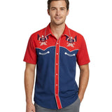 Men’s Freedom Flies Western Button Down Shirt