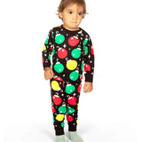 Toddler Boy's Ornaments Crew Neck Pajama Set