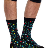Men's String of Lights Socks (Fits Sizes 8-11M)