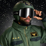 Men's Fighter Pilot Snow Suit and Helmet Cover