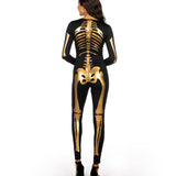 Gold Skeleton Bodysuit Costume