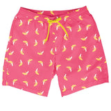 Pink Banana Peel Stretch Swim Trunks - 7.5" Inseam