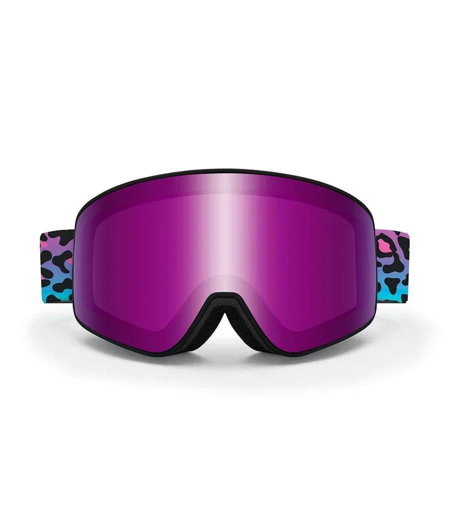 Retro Leopard CASCADE Snow Goggles