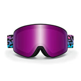 Retro Leopard CASCADE Snow Goggles