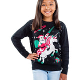 Boy's / Girl's Santa Unicorn Ugly Christmas Sweater