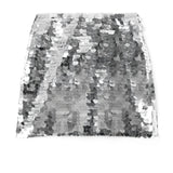 Silver Disc Sequin Skirt