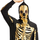Men's Gold Skeleton Costume