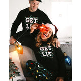 Men's Get Lit Crew Neck Pajama Set