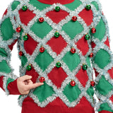 Men's Tacky Tinsel Ugly Christmas Sweater
