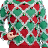 Men's Tacky Tinsel Ugly Christmas Sweater