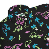 Men's Neon Dinosaur Hawaiian Shirt