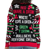 Women's Drinking Game Ugly Christmas Sweater