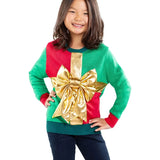 Girl's Little Present Ugly Christmas Sweater