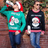 Men's Santa's Coming Ugly Christmas Sweater