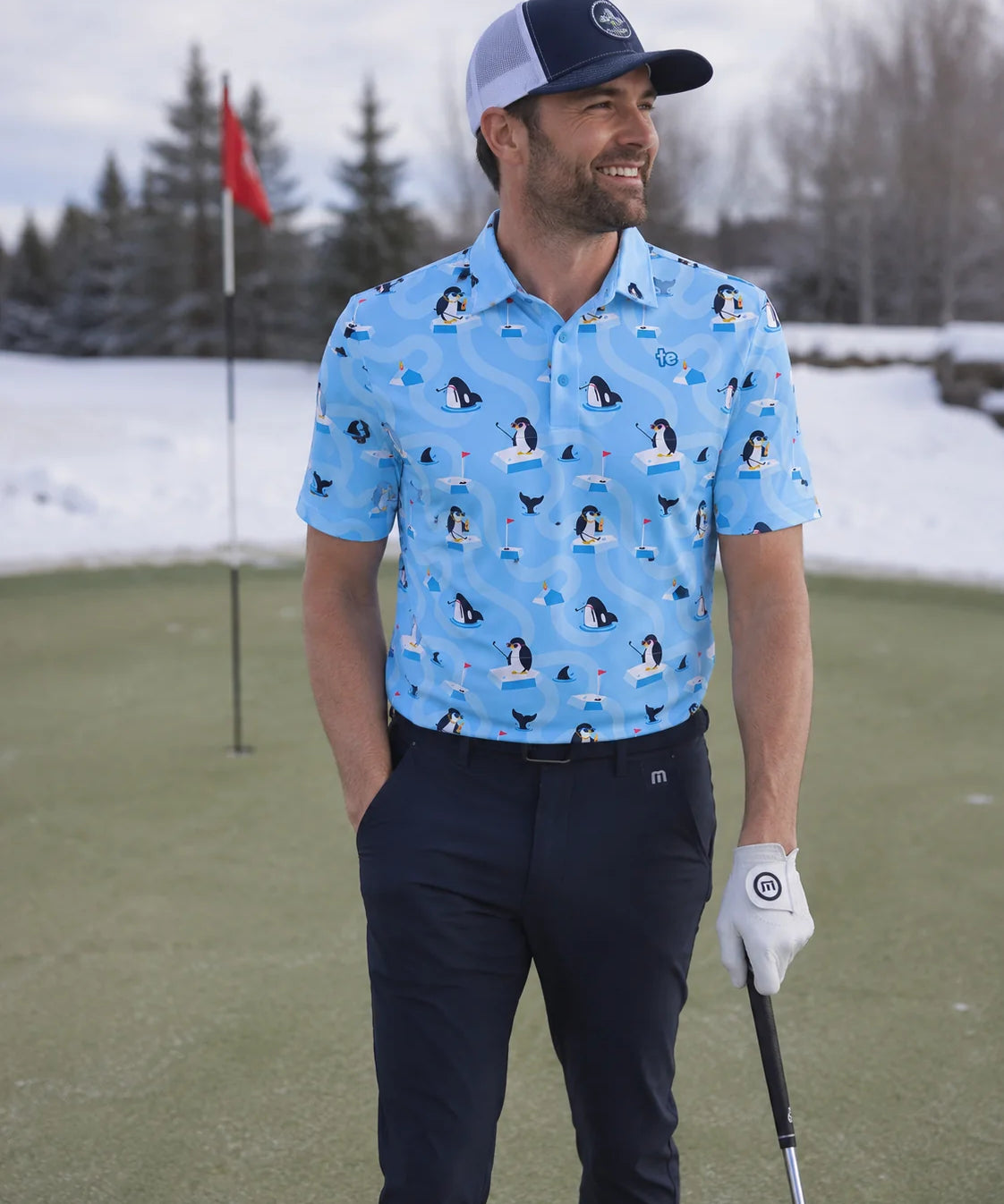 Men's Penguin Putter Golf Polo