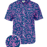 Men's Sketchy Surfer Hawaiian Shirt