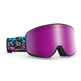 Retro Leopard CASCADE Snow Goggles