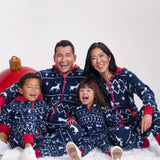 Matching Blue Reindeer Family Jumpsuits