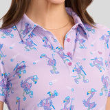 Women's Flamingo Fiasco Short-Sleeve Golf Polo