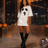 Sequined Ghost Costume Dress