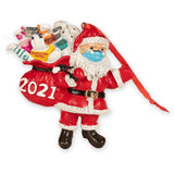 2021 Masked Santa 3D Ornament