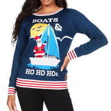 Women's Boats & Ho Ho Hos Ugly Christmas Sweater