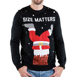 Men's Size Matters Ugly Christmas Sweater