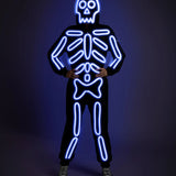 Women's Neon LED Light Up Skeleton Costume