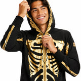 Men's Gold Skeleton Costume