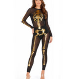 Gold Skeleton Mesh Costume