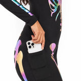 Iridescent Skeleton Bodysuit Costume