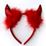 Women's Sequin Light Up Devil Costume Dress