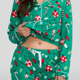 Women's Holly Jolly Lapel Pajama Set