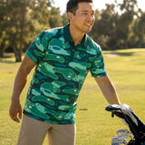 Men's Course Camo Golf Polo