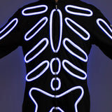 Women's Neon LED Light Up Skeleton Costume