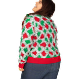 Women's Tacky Tinsel Plus Size Cardigan Sweater