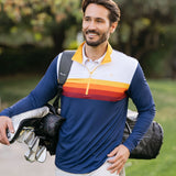 Men's Slice of Sunset Golf Quarter Zip Pullover