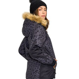 Women's Midnight Leopard Snow Jacket