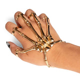 Gold Skeleton Finger Bracelet