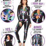 Iridescent Skeleton Bodysuit Costume