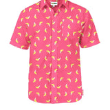 Men's Pink Banana Hawaiian Shirt