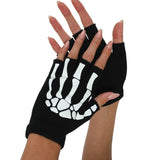 Fingerless Skeleton Gloves